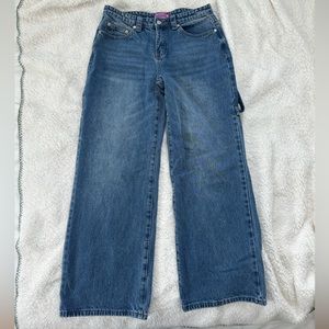 edikted blue carpenter low rise jeans